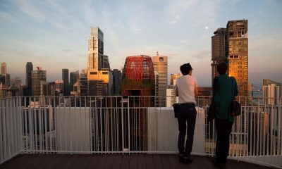 Singapore millennials looking at city