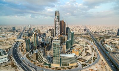 Skyscrapers stand in the King Abdullah financial district in Riyadh; wealth fund