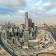 Skyscrapers stand in the King Abdullah financial district in Riyadh; wealth fund