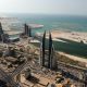 Aerial view of the skyline of Manama, Bahrain.