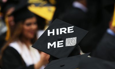 A graduating student's cap declares their future intentions during commencement exercises at City College where First lady Michelle Obama delivered the commencement speech after being presented with an honorary doctorate of humane letters at City College on June 3, 2016 in New York City. This is the final commencement speech of her tenure as first lady. In her speech Mrs. Obama celebrated City CollegeÕs diverse student body and the struggles that many students endured on the road to graduation.