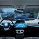 futuristic image of autonomous car; robocar