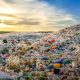 waste plastic bottles and other types of plastic waste at the Thilafushi waste disposal site