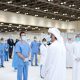 Hamdan bin Mohammed visits field hospital in DWTC