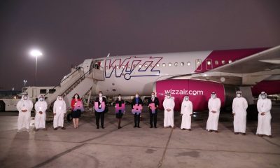 First scheduled Wizz Air flight lands at Abu Dhabi International Airport