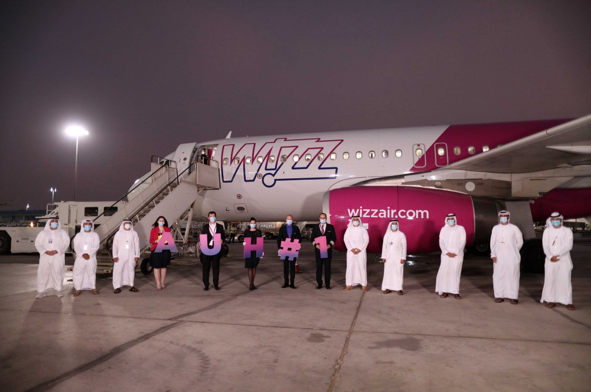 First scheduled Wizz Air flight lands at Abu Dhabi International Airport